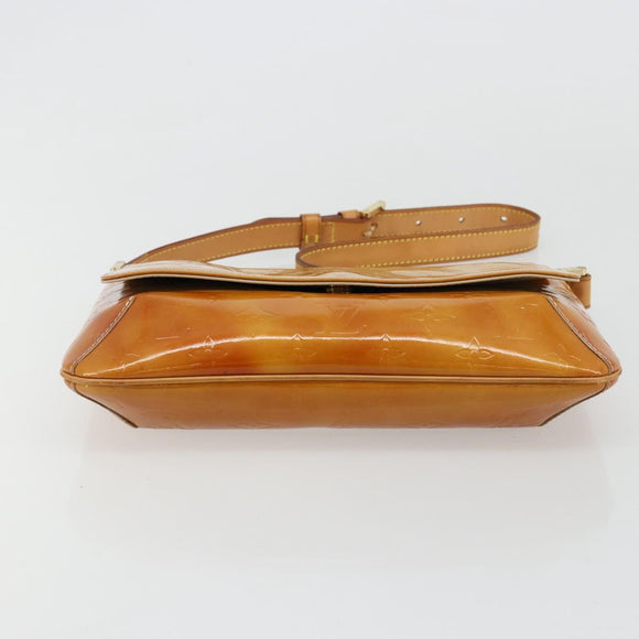 LOUIS VUITTON Monogram Vernis Thompson Street Bag Beige M91301 LV Auth 181659