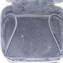 CHANEL COCO Mark Vanity Hand Bag Patent leather Black Gold CC Auth 181661-9