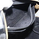CHANEL COCO Mark Vanity Hand Bag Patent leather Black Gold CC Auth 181661-25