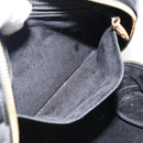 CHANEL COCO Mark Vanity Hand Bag Patent leather Black Gold CC Auth 181661-26