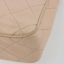 CHANEL Matelasse Ketting Schoudertas Lamsleer Roze Goud CC Auth 181663A-10
