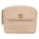 CHANEL Matelasse Ketting Schoudertas Lamsleer Roze Goud CC Auth 181663A-2