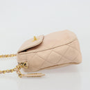 CHANEL Matelasse Ketting Schoudertas Lamsleer Roze Goud CC Auth 181663A-5