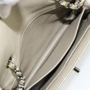 CHANEL Chain Mini Matelasse 16 Bag Patent leather Green Silver CC Auth 181668V-20