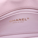CHANEL Chain Mini Matelasse 18 Bag Lamb Skin Pink Gold CC Auth 181669SAM-19