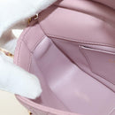 CHANEL Chain Mini Matelasse 18 Bag Lamb Skin Pink Gold CC Auth 181669SAM-22