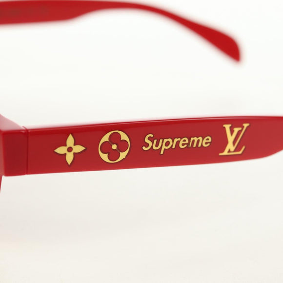 LOUIS VUITTON Supreme samenwerking Zonnebril plastic Rood Z0989E Auth 181672SM
