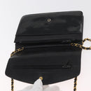 CHANEL COCO Mark Chain Shoulder Bag Patent leather Black Gold CC Auth 181676A-7