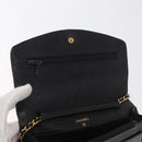 CHANEL COCO Mark Chain Shoulder Bag Patent leather Black Gold CC Auth 181676A-20