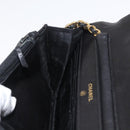 CHANEL COCO Mark Chain Shoulder Bag Patent leather Black Gold CC Auth 181676A-24