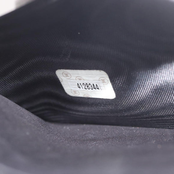CHANEL COCO Mark Chain Shoulder Bag Patent leather Black Gold CC Auth 181676A