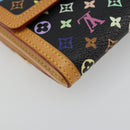 LOUIS VUITTON Multicolor Porte Monnaie Billets Cartes Credit M92984 Auth 181677A-16
