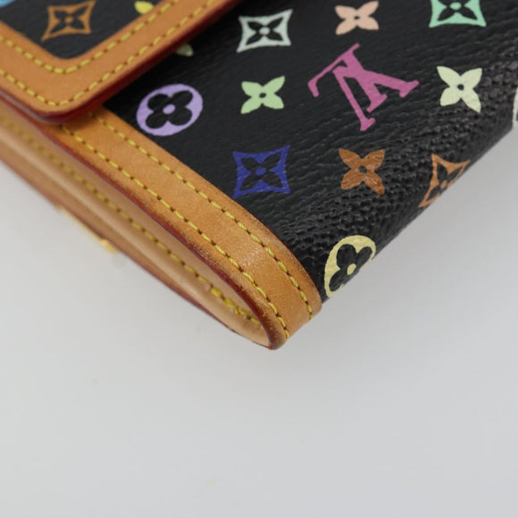 LOUIS VUITTON Multicolor Porte Monnaie Billets Cartes Credit M92984 Auth 181677A
