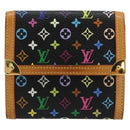 LOUIS VUITTON Multicolor Porte Monnaie Billets Cartes Credit M92984 Auth 181677A-13