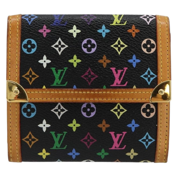 LOUIS VUITTON Multicolor Porte Monnaie Billets Cartes Credit M92984 Auth 181677A