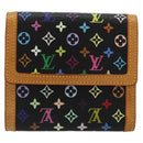 LOUIS VUITTON Multicolor Porte Monnaie Billets Cartes Credit M92984 Auth 181677A-2