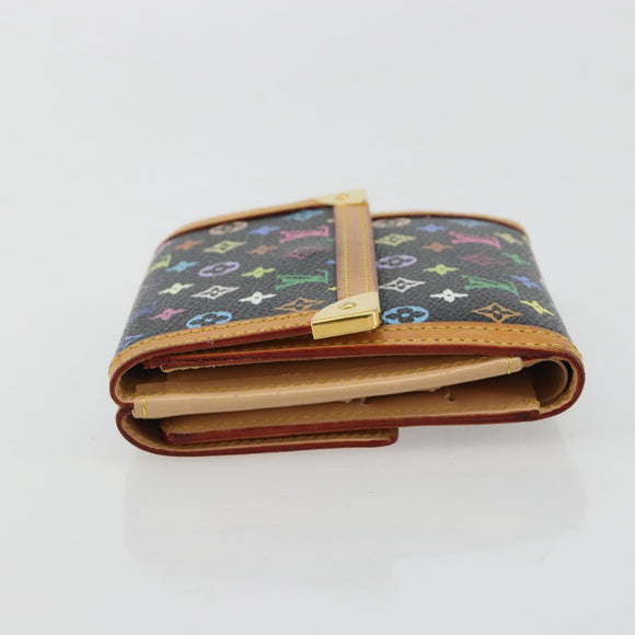LOUIS VUITTON Multicolor Porte Monnaie Billets Cartes Credit M92984 Auth 181677A