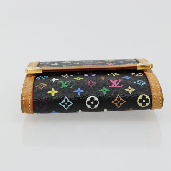 LOUIS VUITTON Multicolor Porte Monnaie Billets Cartes Credit M92984 Auth 181677A