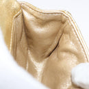 CHANEL Matelasse 2.55 Pouch Leather Gold CC Auth 181679SM-22