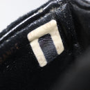 CHANEL Mini Matelassé Halsbeutel Velours Schwarz Gold CC Auth 181680A-20