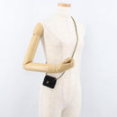 CHANEL Mini Matelassé Halsbeutel Velours Schwarz Gold CC Auth 181680A-21