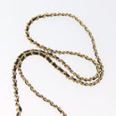 CHANEL Mini Matelassé Halsbeutel Velours Schwarz Gold CC Auth 181680A-8