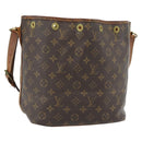 LOUIS VUITTON Monogram Petit Noe Shoulder Bag M42226 LV Auth 181696-1