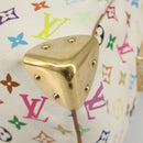 LOUIS VUITTON Monogram Multicolor Speedy 30 Bag White Bron M92643 LV Auth 181700-10