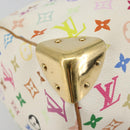 LOUIS VUITTON Monogram Multicolor Speedy 30 Bag White Bron M92643 LV Auth 181700-11