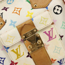 LOUIS VUITTON Monogram Multicolor Speedy 30 Bag White Bron M92643 LV Auth 181700-15