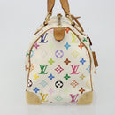 LOUIS VUITTON Monogram Multicolor Speedy 30 Bag White Bron M92643 LV Auth 181700-4
