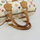 LOUIS VUITTON Monogram Multicolor Speedy 30 Bag White Bron M92643 LV Auth 181700-7