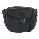 LOUIS VUITTON Epi Jeune Fille MM Schoudertas Zwart M52152 LV Auth 181701-1