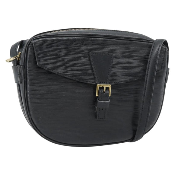 LOUIS VUITTON Epi Jeune Fille MM Schoudertas Zwart M52152 LV Auth 181701