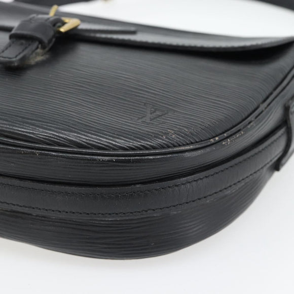 LOUIS VUITTON Epi Jeune Fille MM Schoudertas Zwart M52152 LV Auth 181701