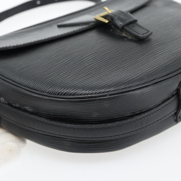 LOUIS VUITTON Epi Jeune Fille MM Schoudertas Zwart M52152 LV Auth 181701