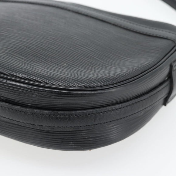 LOUIS VUITTON Epi Jeune Fille MM Schoudertas Zwart M52152 LV Auth 181701