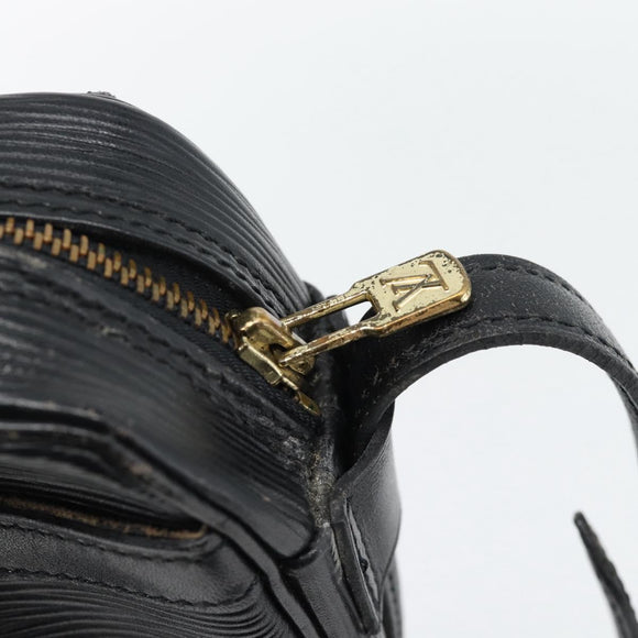 LOUIS VUITTON Epi Jeune Fille MM Schoudertas Zwart M52152 LV Auth 181701