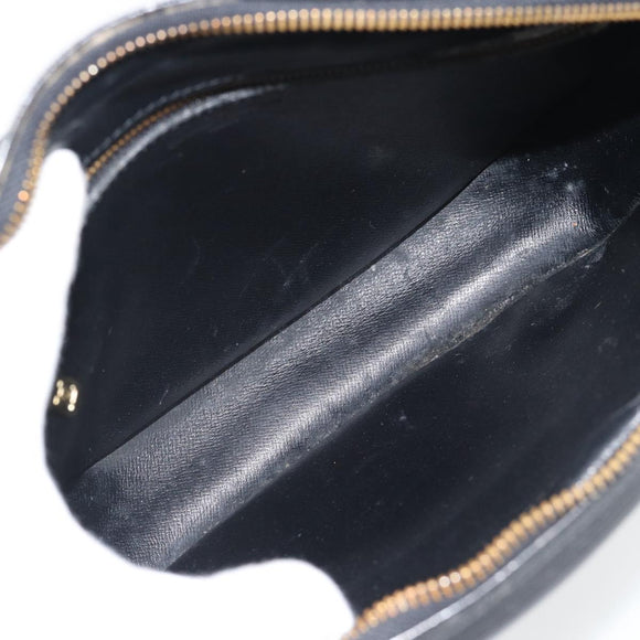 LOUIS VUITTON Epi Jeune Fille MM Schoudertas Zwart M52152 LV Auth 181701