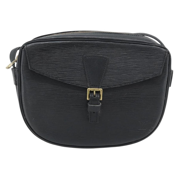 LOUIS VUITTON Epi Jeune Fille MM Schoudertas Zwart M52152 LV Auth 181701