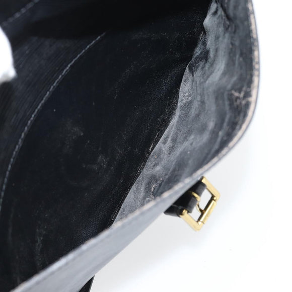 LOUIS VUITTON Epi Jeune Fille MM Schoudertas Zwart M52152 LV Auth 181701