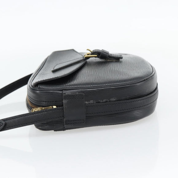 LOUIS VUITTON Epi Jeune Fille MM Schoudertas Zwart M52152 LV Auth 181701
