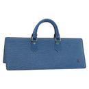 LOUIS VUITTON Epi Sac Triangle Hand Bag Blue M52095 LV Auth 181702-1