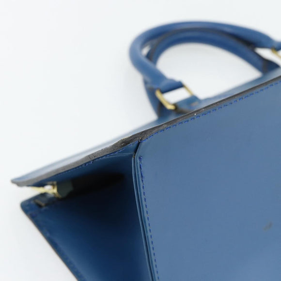 LOUIS VUITTON Epi Sac Triangle Hand Bag Blue M52095 LV Auth 181702