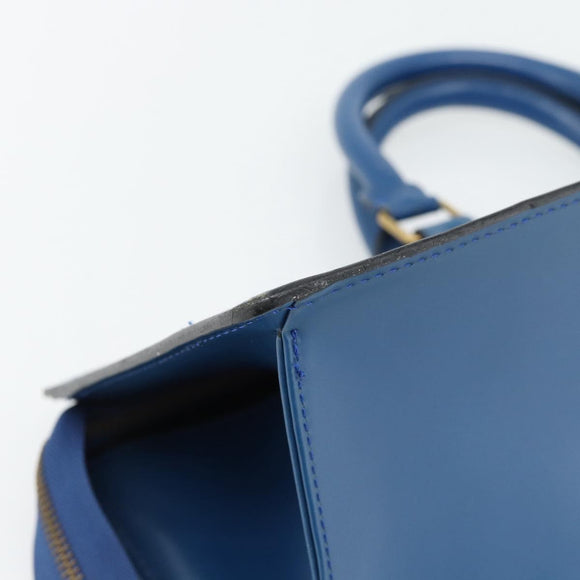 LOUIS VUITTON Epi Sac Triangle Hand Bag Blue M52095 LV Auth 181702