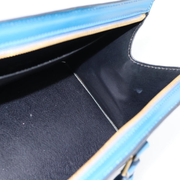 LOUIS VUITTON Epi Sac Triangle Hand Bag Blue M52095 LV Auth 181702