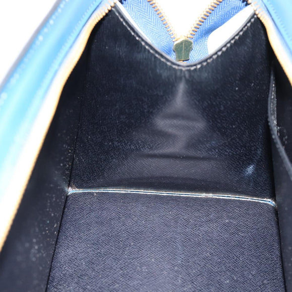 LOUIS VUITTON Epi Sac Triangle Hand Bag Blue M52095 LV Auth 181702