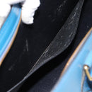 LOUIS VUITTON Epi Sac Triangle Hand Bag Blue M52095 LV Auth 181702-11