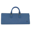 LOUIS VUITTON Epi Sac Triangle Hand Bag Blue M52095 LV Auth 181702-13