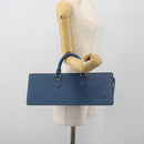 LOUIS VUITTON Epi Sac Triangle Hand Bag Blue M52095 LV Auth 181702-21